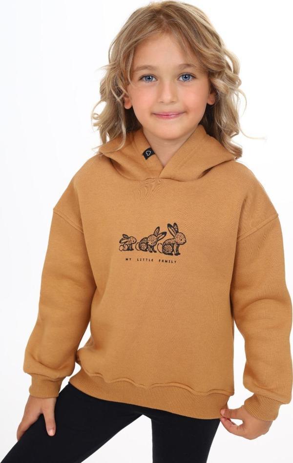 Toontoy Kız Çocuk Baskılı Sweatshirt - Image 1