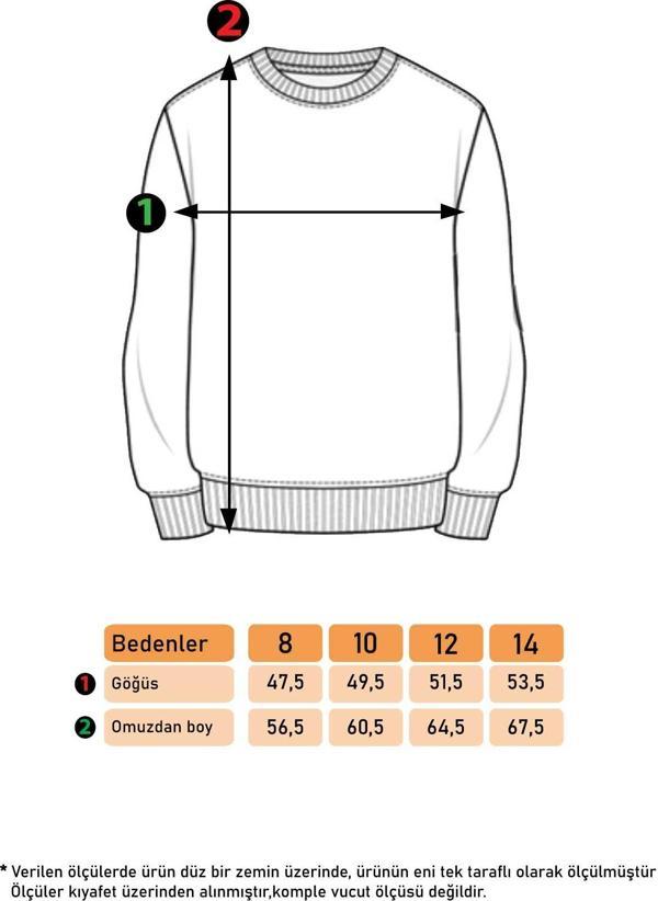 Toontoy Kız Çocuk Batik Desenli Sweatshirt - Image 1