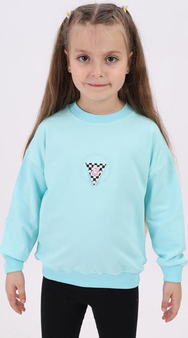 Toontoy Kız Çocuk Nakışlı Sweatshirt - Image 1