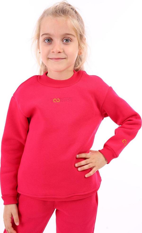 Toontoy Kız Çocuk Nakışlı Sweatshirt - Image 1