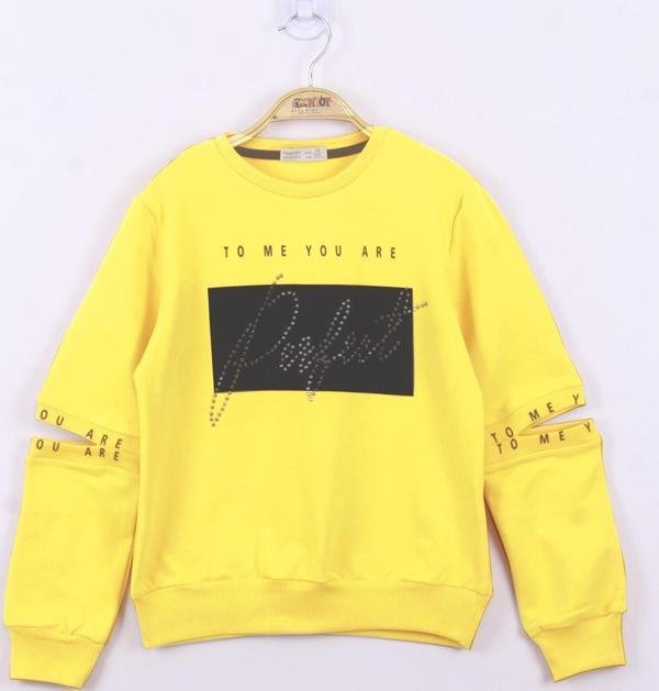 Toontoy Kız Çocuk Perfect Taş İşlemeli Sweatshirt  - Image 1