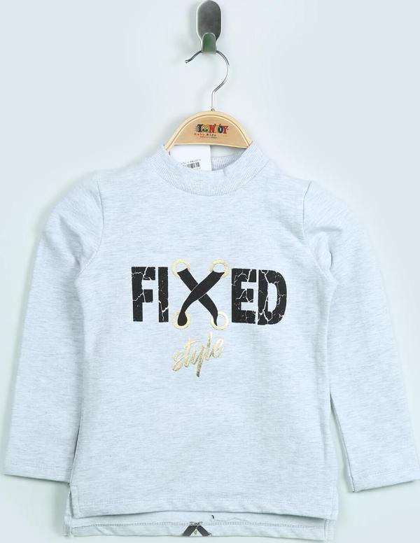 Toontoy Kız Çocuk Sweatshirt Fixed Varak Baskılı - Image 1