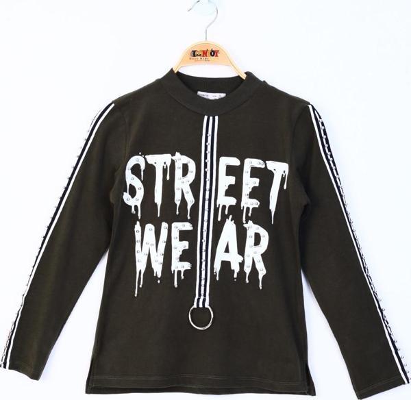 Toontoy Kız Çocuk Sweatshirt Street Wear Baskılı - Image 1