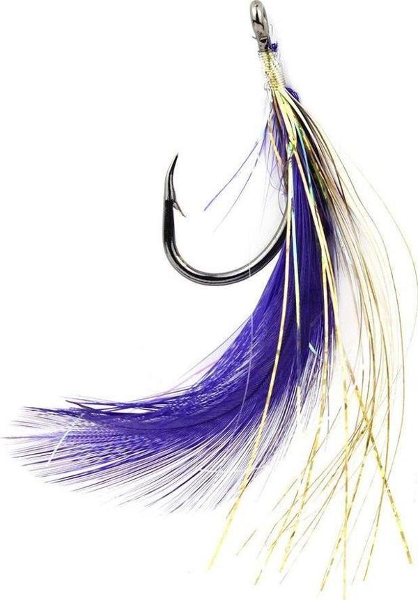 Sea Horse Jig İğnesi Mor Tüylü - Image 1