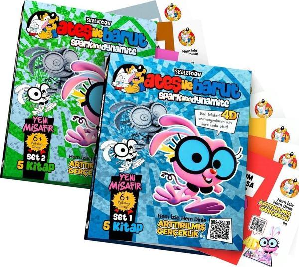 Ateş ile Barut | Yeni Misafir AR (4D) Kitap | Tam Set (Set 1 & Set 2) | İlk&Ortaokul Çocuk Kitabı - Ateş İle Barut - Image 1