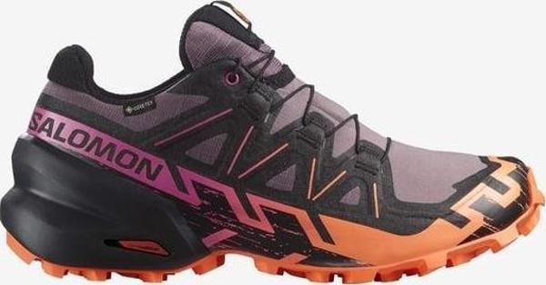 Salomon 474657 Speedcross 6 GTX W Moonscape/Black/Bird of Paradise Kadın Outdoor Ayakkabı - Image 1