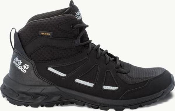 Jack Wolfskin 4051331_4600238401 Woodland 2 Texapore Mid W Black/Grey Kadın Outdoor Bot - Image 1