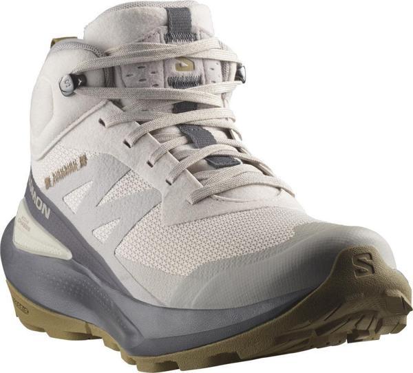 Salomon 475642 Elixir Activ Mid GTX W Silver Cloud/Nine Iron/Gothic Olive Kadın Outdoor Bot - Image 1