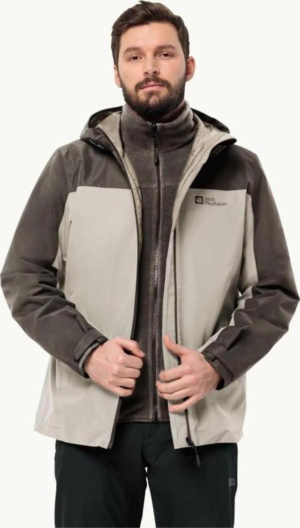 Jack Wolfskin 1115311_A0029 Taubenberg 3In1 JKT M Seal Erkek Outdoor Ceket - Image 1