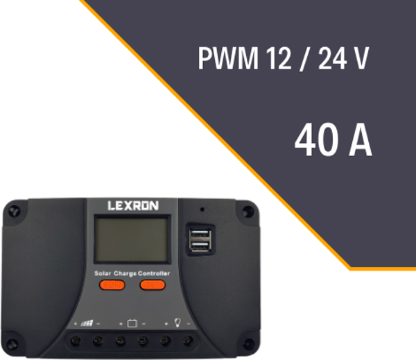 LEXRON 40A PWM ŞARJ KONTROL CİHAZI - Image 1
