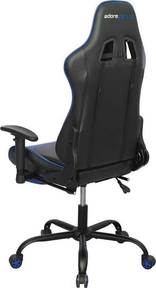 Adore Gaming ProX Oyuncu Koltuğu Siyah / Mavi S.Deri 71x77,5-126x136 cm - Image 1