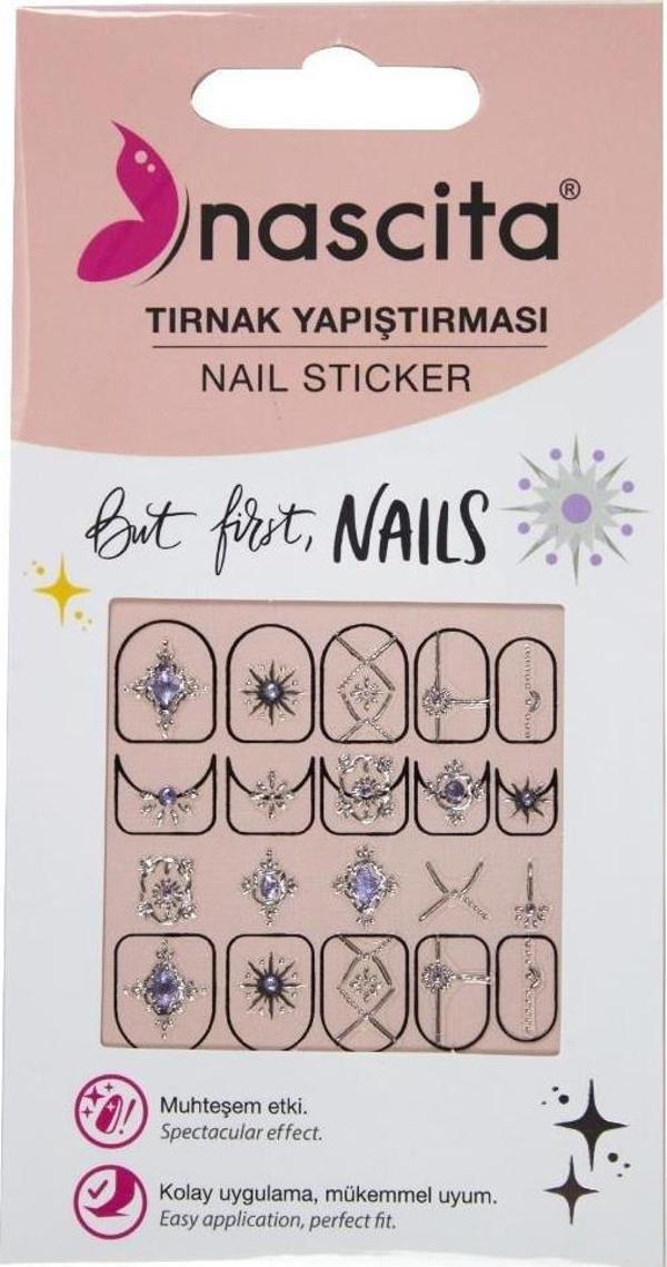 Nascita Işıltılı Kutup Yıldızı Desenli Tırnak Stickerı - 36 - Image 1