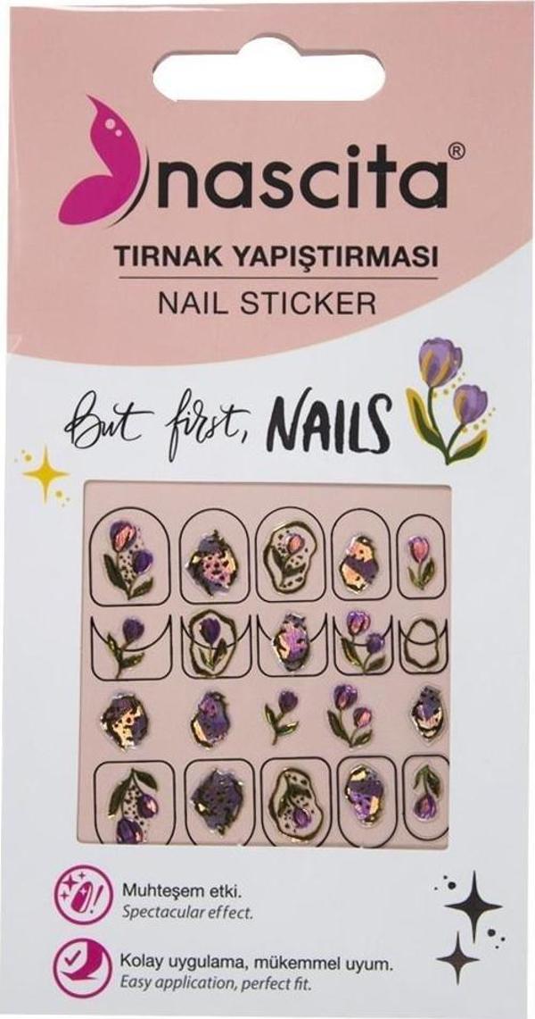 Nascita Lale Desenli Tırnak Stickerı - 33 - Image 1