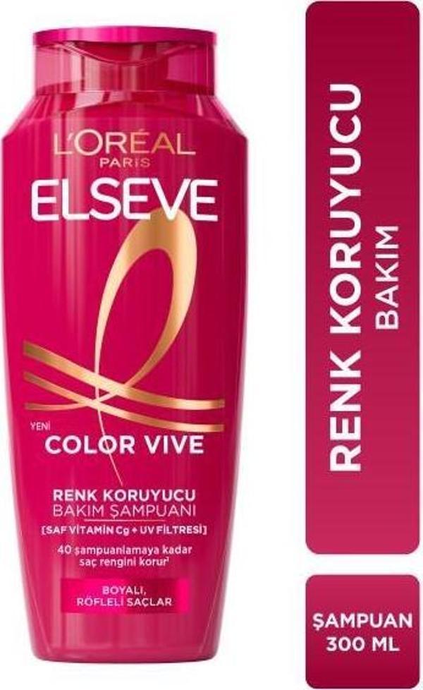  L'Oréal Paris Elseve Colorvive Renk Koruyucu Bakım Şampuanı 300 m - Image 1