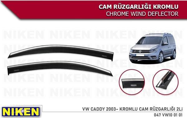 CADDY 2Lİ KROMLU CAM RÜZGARLIĞI NİKEN - Image 1