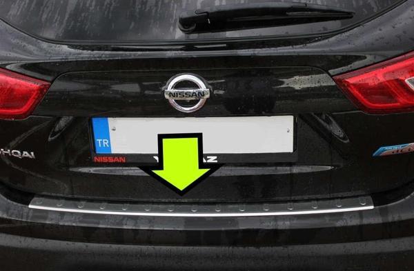 QASHQAİ ARKA TAMPON EŞİĞİ KROM 14+ - Image 1