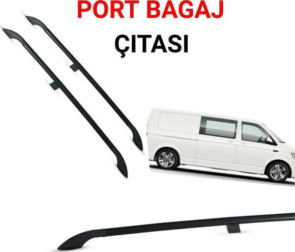 T5 UZUN ŞASE FIRTINA 03-09 SİYAH PORTBAGAJ TAVAN ÇİTASI - Image 1