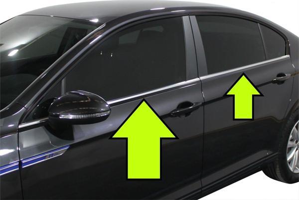 PASSAT B8.5 CAM ÇİTASI 4 PARÇA KROM 2019 2020 2021 2022 2023 - Image 1