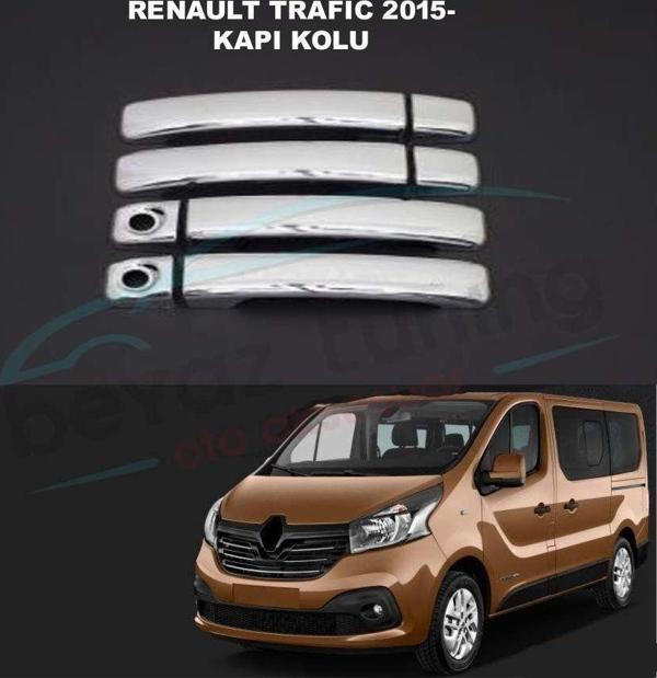 TRAFİC KAPI KOLU KROM 2015 2016 2017 2018 2019 2020 4 PARÇA - Image 1