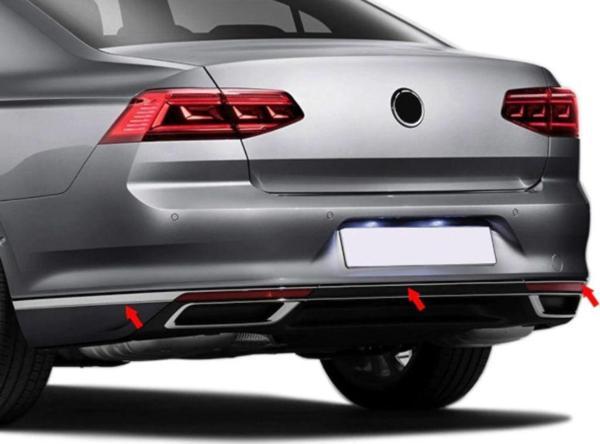 PASSAT B8.5 ARKA TAMPON ÇİTASI 3 PARÇA KROM - Image 1