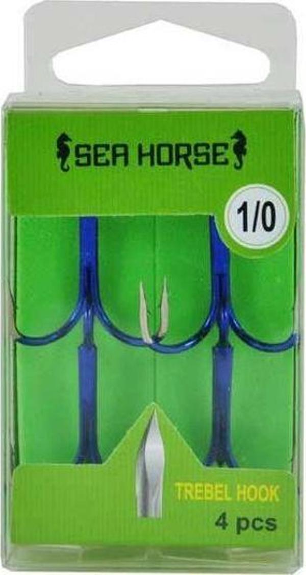 Sea Horse Treble No:1/0 4pcs İğne - Image 1