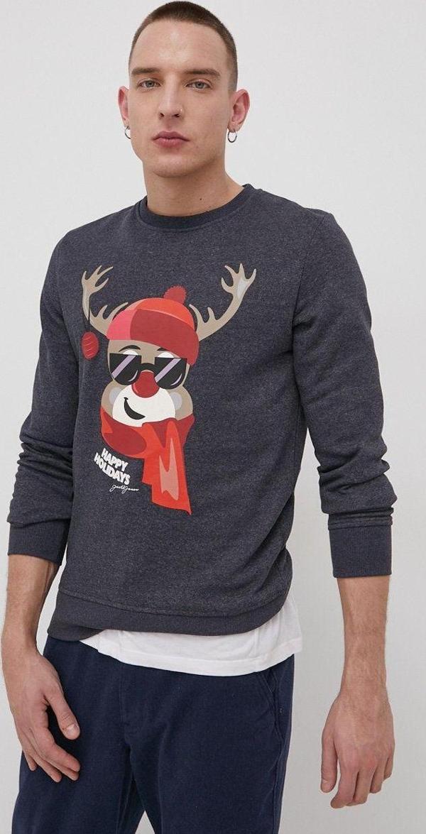 Jack&Jones ERKEK SWEATSHIRT 12198379-NAVY - Image 1