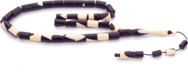Kesme Tane Sistemli Püsküllü Mor Bilardo Tesbih - Image 1