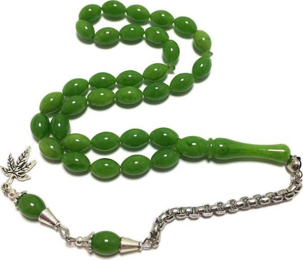 Yeşil Toz Kehribar Tesbih - Image 1