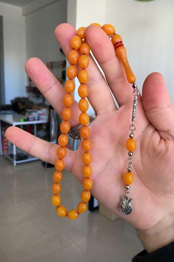 Güzel Çekimli Turuncu Renk Erkek İçin Tesbih - Image 1