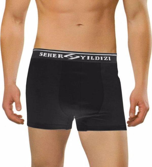 6 Adet Seher 060 Likralı Erkek Boxer  Külot - Image 1