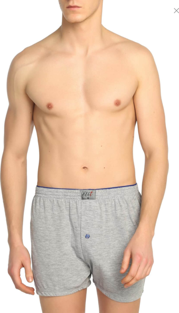 3'Lü Tutku Elit Havlu Bel 1101 Düğmeli Erkek Boxer - Image 1