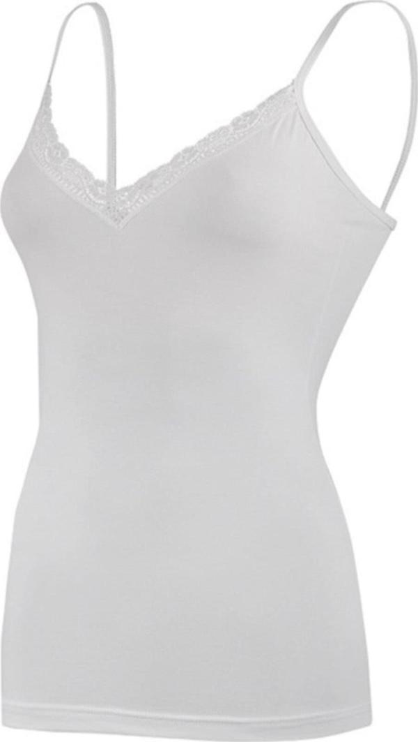 Yıldız Kadın Modal V-yaka Dantelli Atlet 3'Lü Paket - 2225-2226-2227 - Image 1