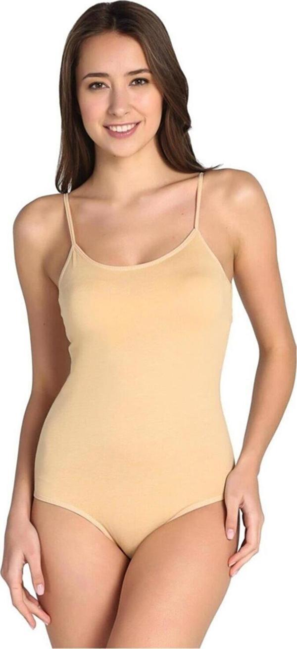 6 Adet TUTKU 0148 Likralı İp Askılı Çıtçıtlı Body - Image 1