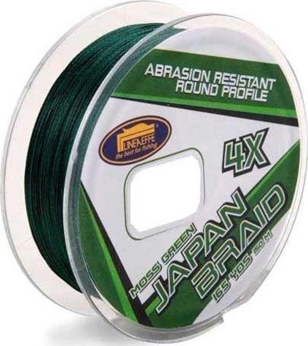 Lineaeffe Japan Braid Green 150 M 4x 0,08 Mm - Image 1