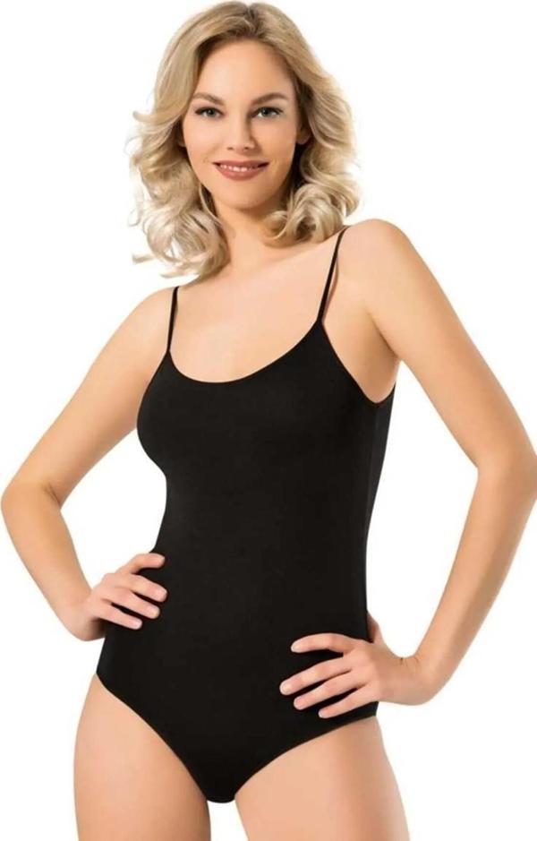 Namaldı Kadın Likralı İp Askılı Kancalı Body 261 - 3 Adet  - Image 1