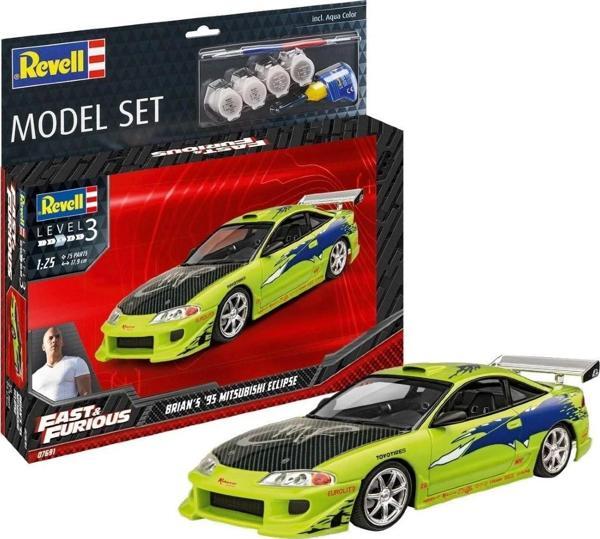Revell 1:25 Fast & Furious Brian's '95 Mitsubishi Eclipse - Image 1