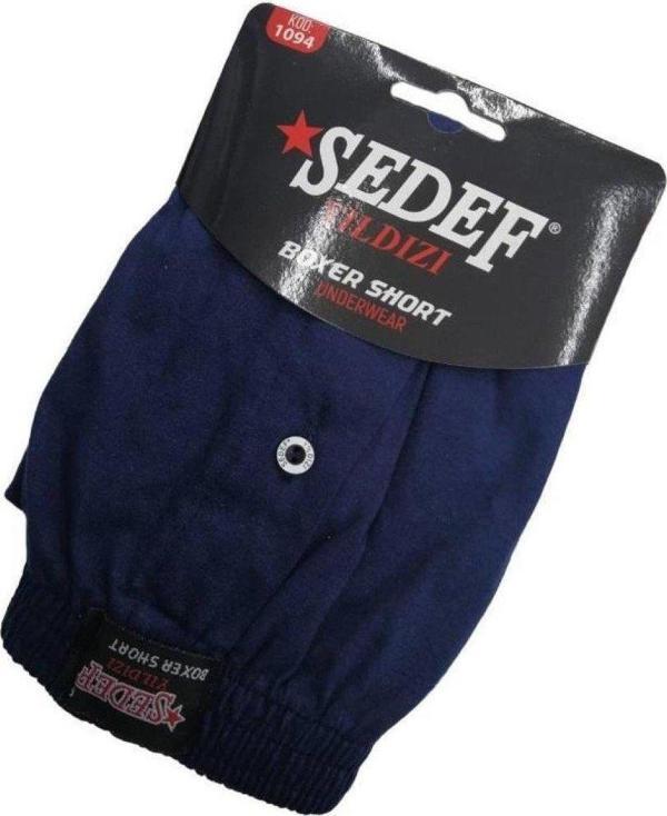Sedef Yıldızı Erkek Düğmeli Penye Boxer 1094 - 6 Adet - Image 1