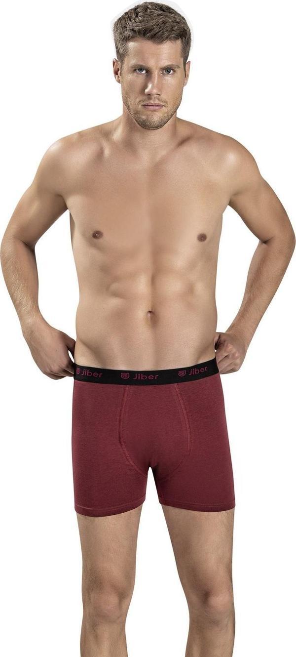 Jiber Erkek Modal Pamuklu Renkli Boxer 321 - 12 Adet  - Image 1