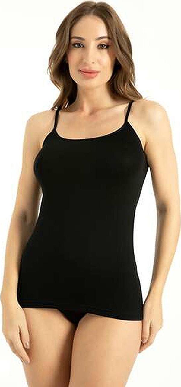 Q-EN Kadın Bambu Likralı İp Askılı Atlet 700 - 3 Adet - Image 1