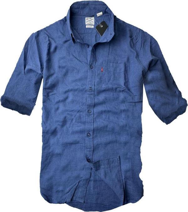 Levi's Keten Karışımlı Standart Fit Uzun Kol Erkek Gömlek Sh-43356 - Image 1