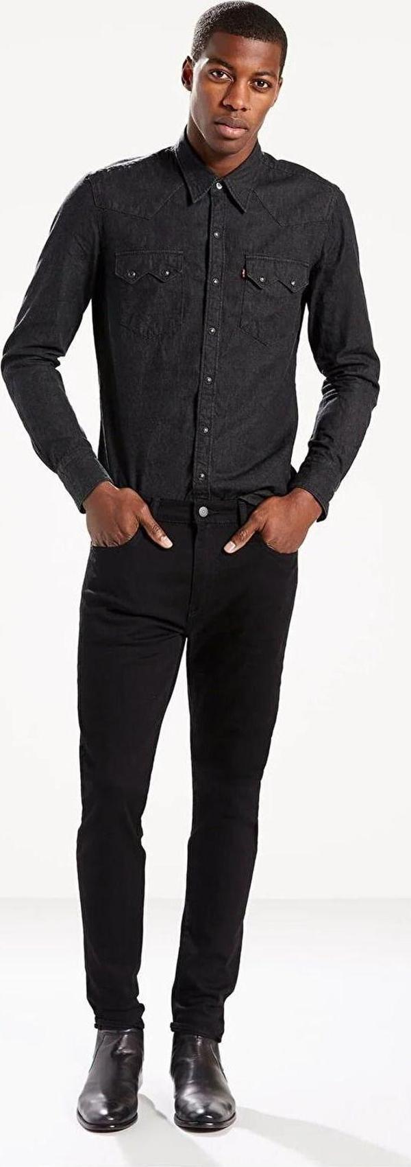 Levi's 512 Slim Fıt Siyah Kot Pantolon A2087-0020 - Image 1