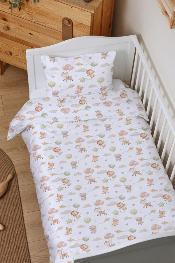 Organik Bebek Boy Nevresim Takımı (100x150) - Küçük Kaşifler - Image 1