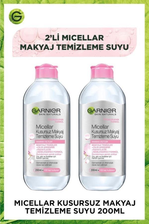 Garnier Micellar Kusursuz Makyaj Temizleme Suyu 200 ml x 2 Adet - Image 1