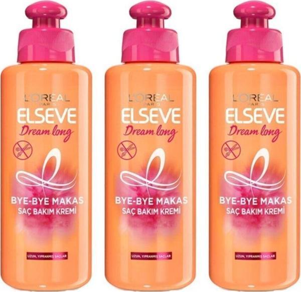 Elseve Loreal Paris Dream Long Saç Bakım Kremi 200 ml 3 Adet - Image 1