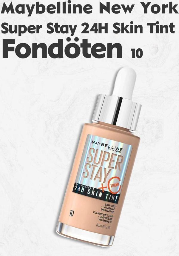 Maybelline Super Stay 24H Skin Tint Fondöten 10 - Image 1