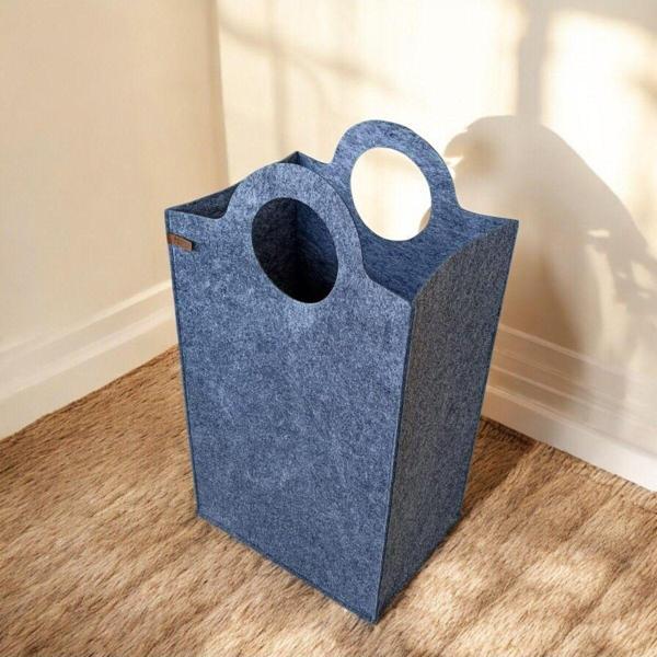 Next Craft Kirli Çamaşır Sepeti / Oyuncak Sepeti Çok Amaçlı Saklama Organizerleri Büyük Boy Gri - Image 1