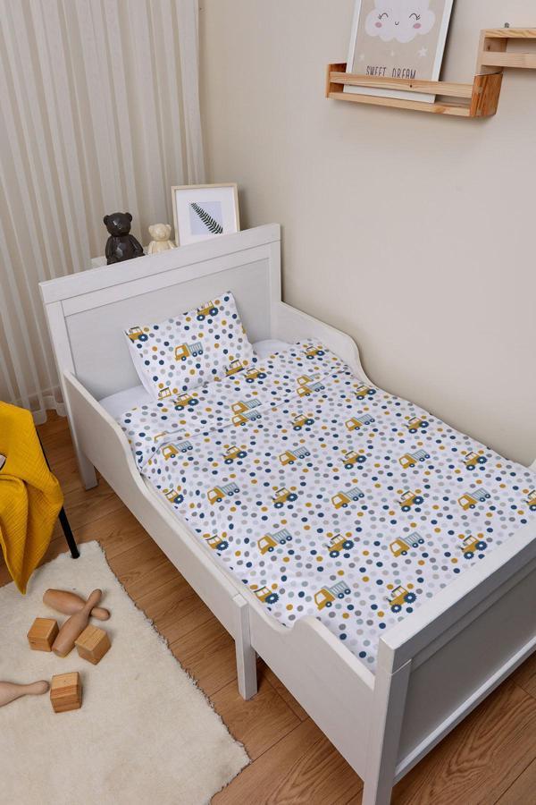 Organik Park Yatak Nevresim Takımı (80x120) - Hareketli Tekerlekler - Image 1