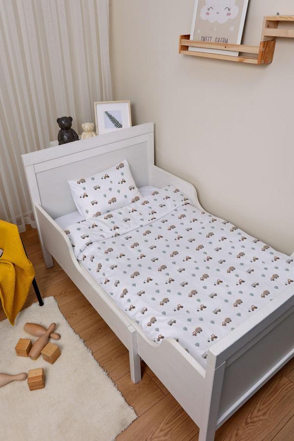 Organik Park Yatak Nevresim Takımı (80x120) - Küçük Mühendis Rüyası - Image 1