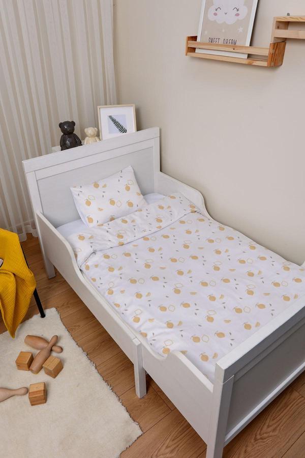 Organik Park Yatak Nevresim Takımı (80x120) - Limon Çiçeği - Image 1