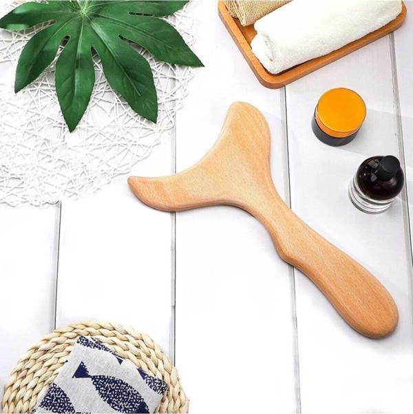 Next Craft Selülit Giderici Ahşap Masaj Aleti Ve Akapunktur El Yapımı Lenf Drenaj % 100 Doğal - Image 1